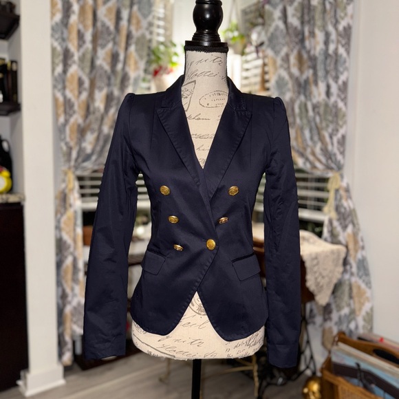 H&M Blue Double-Breasted Blazer - Picture 1 of 7